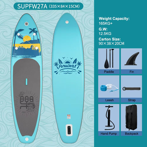 Water skiing and surfing, stand-up boards, inflatable boards