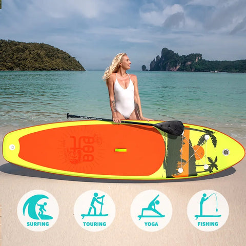 Water skiing and surfing, stand-up boards, inflatable boards